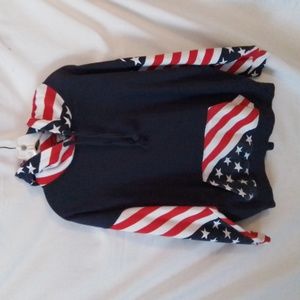 Jon Lauren Patriotic Flag Mens Hoodie